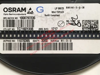 100шт/OSRAM LPM675 Кръпка 2214 Керамични 2V Зелена светлина 0805 Led крушки за автомобилни инструменти