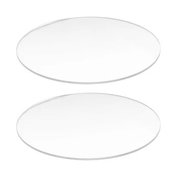 2 прозрачни slr акрилни диск с дебелина 3 мм, диаметър на кръглата диск: 60 мм