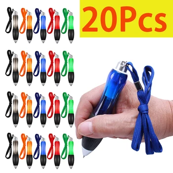 20pcs Прибиращ голяма дебела химикалка химикалка 5 цвята за въвеждане на ръкописен текст с висящ кабел