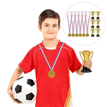 24 предмет на детски аксесоари за партита, детски футболни трофеи, Бейзболен трофей, детски премия за трофея, детски награда, Медал