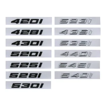 3D ABS Икона на Задния Багажник на Кола С Писмото Номер на Стикер За BMW 420i 428i 430i 520i 523i 525i 530i 540i G26 F36 G30 G31 Аксесоари