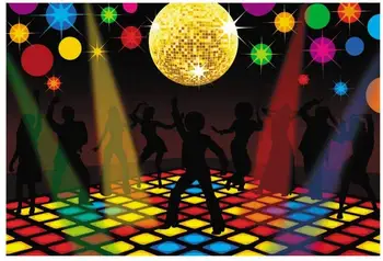 60s 70s Disco party Топка Stage цветни Преливащи, блестящи led светлини с осветление за парти