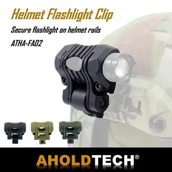 Aholdtech FA02 25 мм Многоугловой Притежателя на Фенерчето Тактически Скоба За Фенер За Каска, Монтирани На Бързата Бронирана Шина За Каска