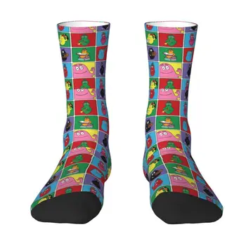 Barbapapa Мъжки чорапи за екипажа Унисекс С хубави 3D принтом, чорапи, рокли от мультяшного тв шоу