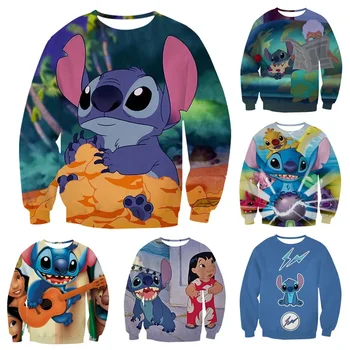 MINISO Disney/ Нова скъпа детска топло hoody с кръгло деколте и анимационным бод с цифрово принтом, детски дрехи, детски hoody