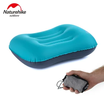 Naturehike Усъвършенстване на надуваема възглавница с капак, въздушна възглавница за къмпинг, сверхлегкая туристическа възглавница за сън, сжимаемая възглавница за пътуване на открито