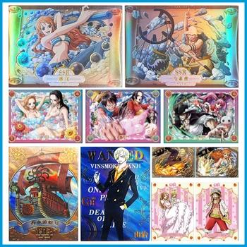 ONE PIECE Luffy Nami Ace SSR MR card Герои аниме Бронзовата колекция от Игрални карти Коледни подаръци за рожден Ден, Детски играчки