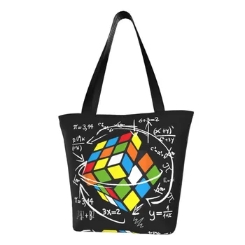 Recycle математика, скъпа математическа пазарска чанта, дамски холщовая чанта през рамо, холщовая чанта, раница, математически скица, подаръци, магазини за хранителни стоки чанти