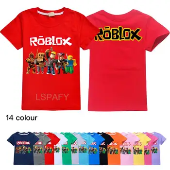 ROBLOX/ Бебешки Ежедневни Ризи, Детски Модни Тениска ROBLOX, Памучни Ризи С къси ръкави, Детска Тениска С Герои от Анимационни филми, Дрехи За Момичета И момчета