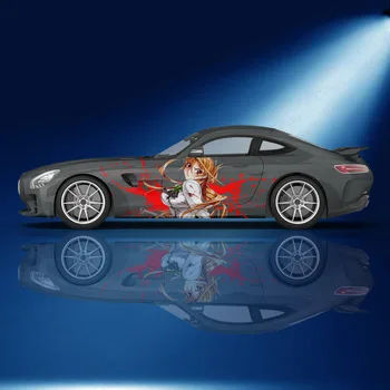 Бусуджима Саеко аниме стикер за автомобил с промяна на графика на страничния опаковка стикер на състезателния suv винил модел на поръчка стикер на колата
