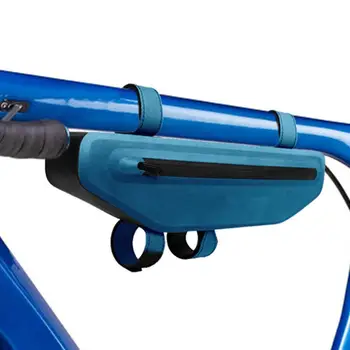 Велосипедна чанта с горната тръба, 2л, водоустойчив триъгълна чанта за тръба за планински велосипеди, аксесоари за колоездене, органайзер за ключове от мобилен телефон, велосипедна тръба