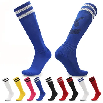 Възрастни професионални футболни чорапи за футболен клуб Дишащи Спортни бебешки дълги чорапи, Спортни чорапи за мъже