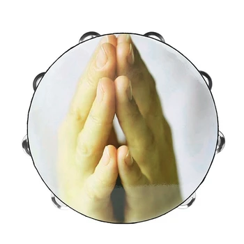 Двухрядный Dinged Дайре, Камбанка, Хлопающий барабан, камбанка, ударни инструменти - Молитва ръка, здрав, лесен за употреба