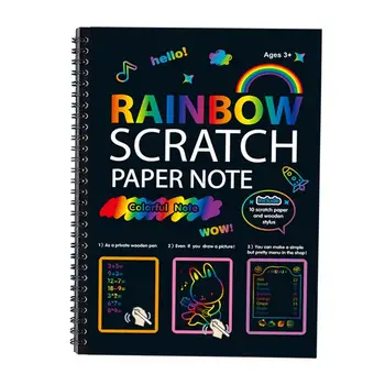 Дяволът Rainbow Изкуство За деца Rainbow Дяволът Paper Art Set Детски Художествени Занаяти, изработени от хартия Мини-Scratch Off Notes Magic