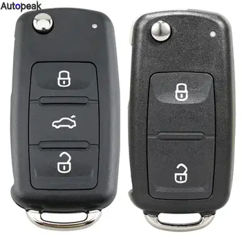 За Volkswagen Golf Mk6 Cab Estate Plus Sharan Превозвачът Kombi 2 3 Ключ-Сгъваем Дистанционно Управление Smart Flip Key Fob Case Cover Shell