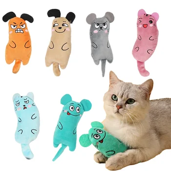 Играчки за мишки от коча Забавна интерактивна играчка плюшен за котки, скрежещущих зъби, играчки от коча билка за коте, играчки за дъвчене, аксесоари за домашни любимци