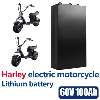 Литиева батерия Электромобиля Harley Водоустойчив батерия 18650 60V 80Ah за двухколесного Складного Електрически скутер Citycoco