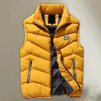 Модерно мъжко яке, жилетка без ръкави, есенни топли Меки жилетки, ежедневни палто, мъжки памук мъжки жилетки, Мъжки чанти яке