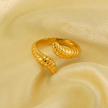 Нов пръстен-гъсеница от неръждаема стомана, с модерен дизайн, Титан украшение на пръст