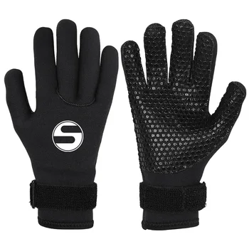 Нови 3/5 мм Неопренови ръкавици за гмуркане за възрастни, дебели топли нескользящие ръкавици за сърф, подводен риболов, риболов, гмуркане, плуване ръкавици