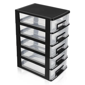 Органайзер За Съхранение на Кутии 5-Слойный Чекмеджето Тип Шкаф За Съхранение на Кутии за Офиса И Дома