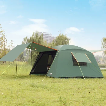Палатка с една спалня в 5-8 души, Tienda Tente, Беседка за риболов, Самостоятелна плажна барбекю, Мултифункционален Сенник за нощуване на открито.