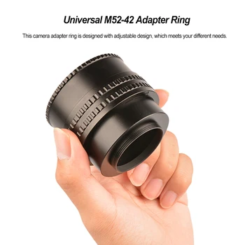 Преходни пръстен за фокусиране M52-42, професионална смяна на макротрубки