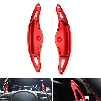 Удължителен кабел на Лоста за Превключване на Предавките на Волана на Колата Червен Цвят, За Hyundai Genesis G70 4DR 18-20