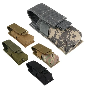 Чанта за аксесоари Molle, джоб фенерче, чанта за фенерче, 1 бр., военна чанта за един пистолет, тактически Molle M5