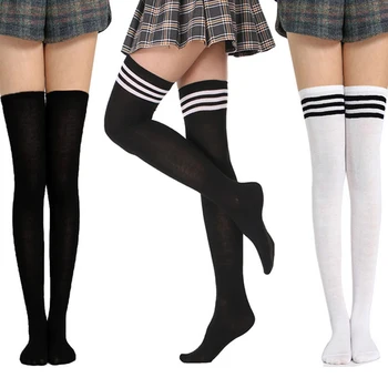 Чорапогащи до бедрата, шарени дамски секси дълги чорапи, дамски чорапогащи над коляното, найлонови дамски гети